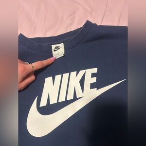 Nike Navy Blue Crewneck Small
